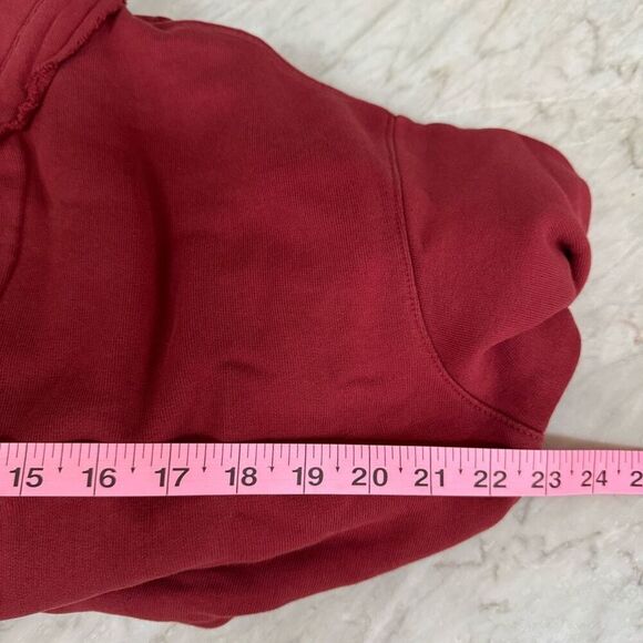 Frank & Eileen triple fleece 100% cotton wrap dress in cranberry size L NWT - Picture 6 of 8